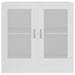 Vitrine Cabinet White 82.5x30.5x80 Cm Engineered Wood Nbxiao