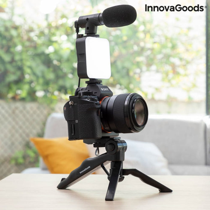 Vlogging Kit with Light Microphone and Remote Control