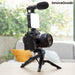 Vlogging Kit with Light Microphone and Remote Control