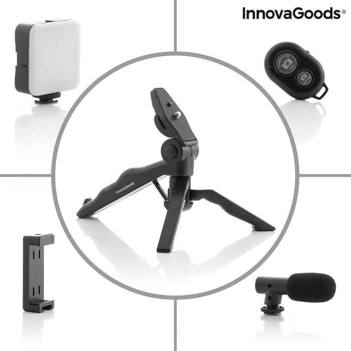 Vlogging Kit with Light Microphone and Remote Control