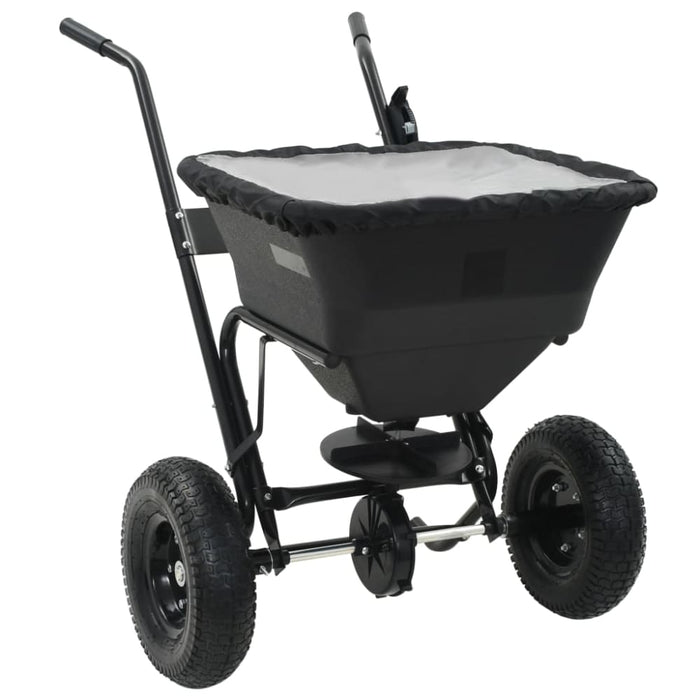 Walk Behind Salt Spreader Pvc and Steel 106x73x76 Cm 45 l