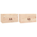 Wall Cabinets 2 Pcs 60x30x30 Cm Solid Wood Pine Nontll