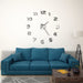 3d Wall Clock Modern Design 100 Cm Xxl Silver Pblta