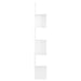 Wall Corner Shelf Glossy Look White Chipboard Nbixnt