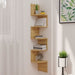 Wall Corner Shelf Sonoma Oak 19x19x123 Cm Chipboard Txlnta