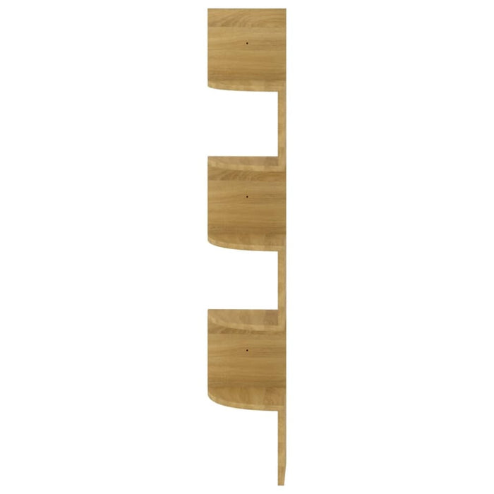 Wall Corner Shelf Sonoma Oak 19x19x123 Cm Chipboard Txlnta