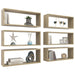 Wall Cube Shelves 6 Pcs Sonoma Oak Chipboard Nbioaa