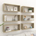 Wall Cube Shelves 6 Pcs Sonoma Oak Chipboard Nbioaa