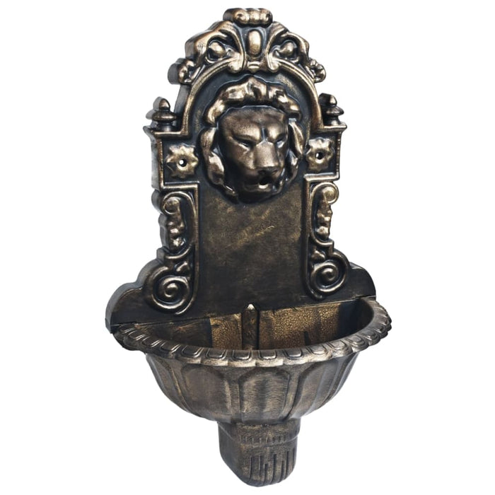 Wall Fountain Lion Head Design Bronze Anxxx