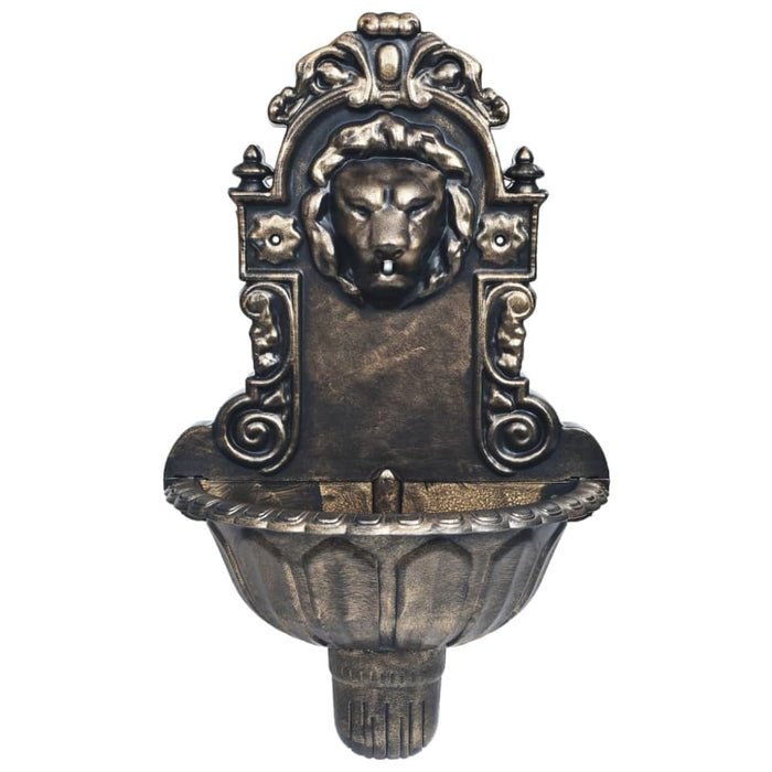 Wall Fountain Lion Head Design Bronze Anxxx