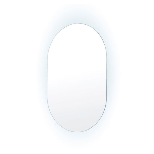 Led Wall Mirror Oval Touch Anti - fog Makeup Decor Bathroom