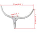 Wall Mounted Aluminium Bull’s Head Decoration Silver 72 Cm