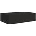 Wall-mounted Drawer Shelf Black 40x23.5x10cm Mdf Ttbxat