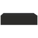 Wall-mounted Drawer Shelf Black 40x23.5x10cm Mdf Ttbxat