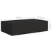 Wall-mounted Drawer Shelves 2 Pcs Black 40x23.5x10cm Mdf