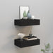 Wall-mounted Drawer Shelves 2 Pcs Black 40x23.5x10cm Mdf