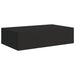 Wall-mounted Drawer Shelves 2 Pcs Black 40x23.5x10cm Mdf
