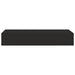 Wall-mounted Drawer Shelves 2 Pcs Black 60x23.5x10cm Mdf