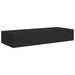 Wall-mounted Drawer Shelves 2 Pcs Black 60x23.5x10cm Mdf