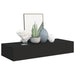Wall-mounted Drawer Shelves 2 Pcs Black 60x23.5x10cm Mdf
