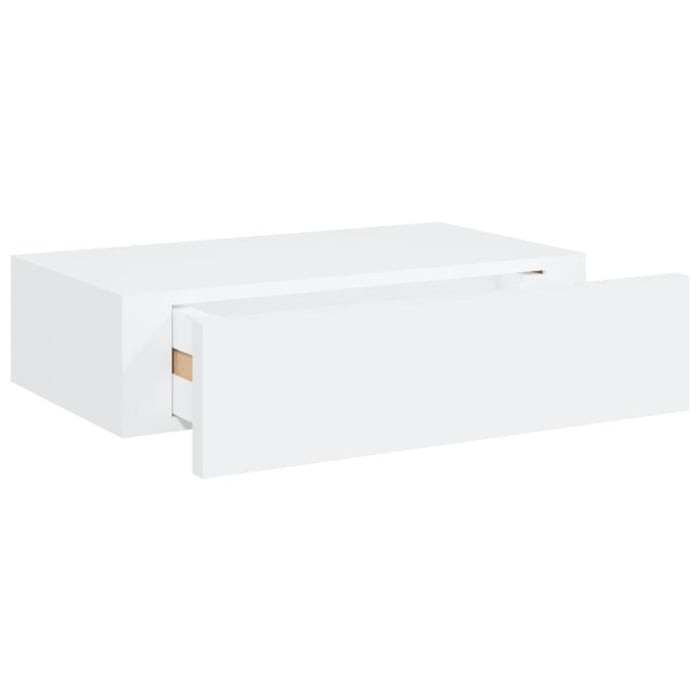 Wall-mounted Drawer Shelves 2 Pcs White 40x23.5x10 Cm Mdf