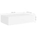 Wall-mounted Drawer Shelves 2 Pcs White 40x23.5x10 Cm Mdf