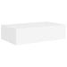 Wall-mounted Drawer Shelves 2 Pcs White 40x23.5x10 Cm Mdf