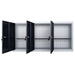 Wall Mounted Tool Cabinet Industrial Style Metal Grey