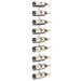 Wall-mounted Wine Rack For 9 Bottles White Iron Tabkbb