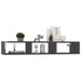 Wall Shelf Glossy Look Grey Chipboard Nblxpp