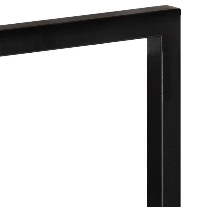 Wall Shelves 2 Pcs 25x25x75 Cm Solid Wood Acacia and Steel