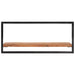 Wall Shelves 2 Pcs 80x25x35 Cm Solid Wood Acacia and Steel