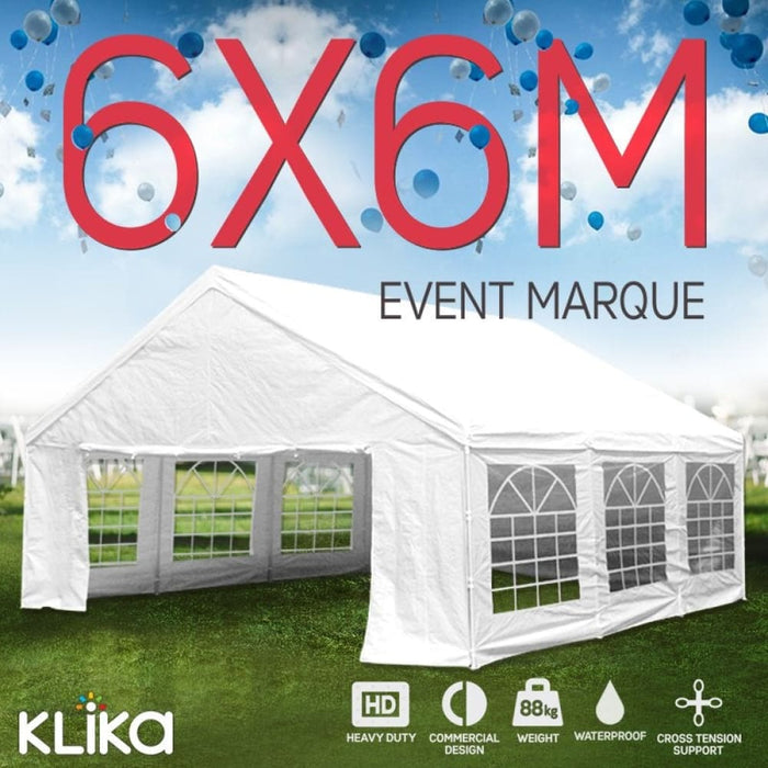 Wallaroo 6x6m Outdoor Event Marquee Gazebo Party Wedding