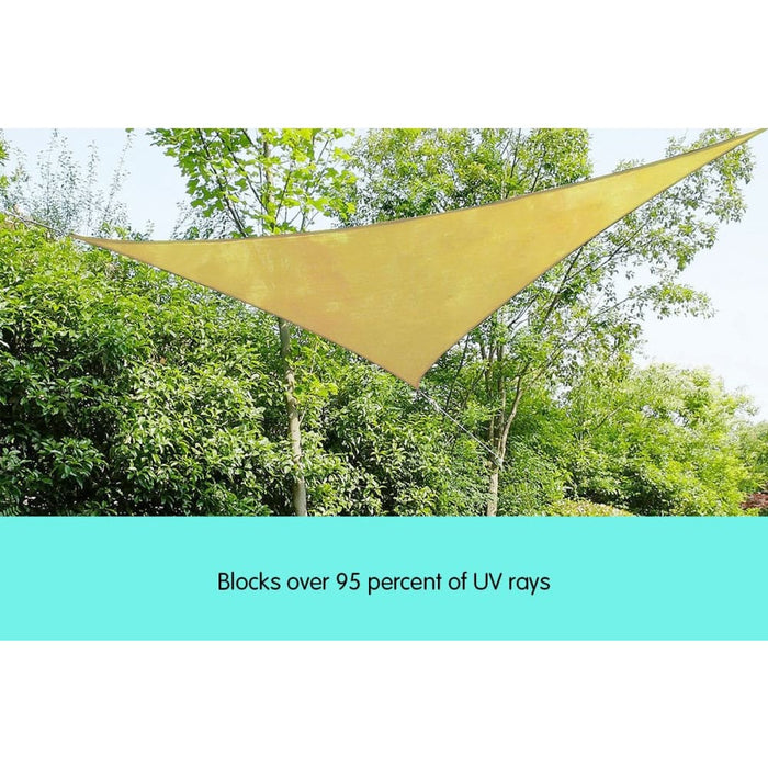 Wallaroo Triangle Shade Sail 7x7x7 - Sand
