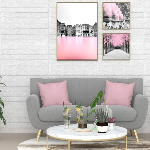 3d Wallpaper Bricks Self-adhesive 10 Pcs White Opbion