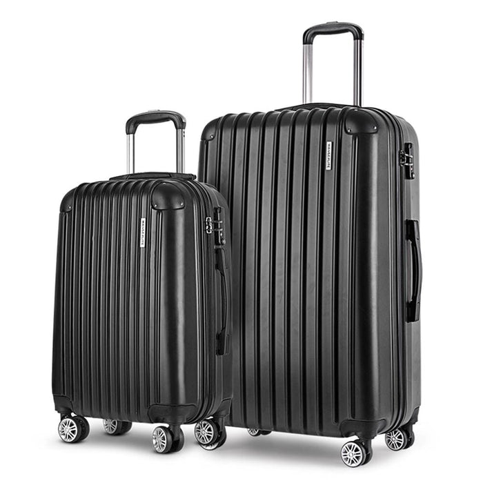 Wanderlite 2pcs Carry on Luggage Sets Suitcase Travel Hard
