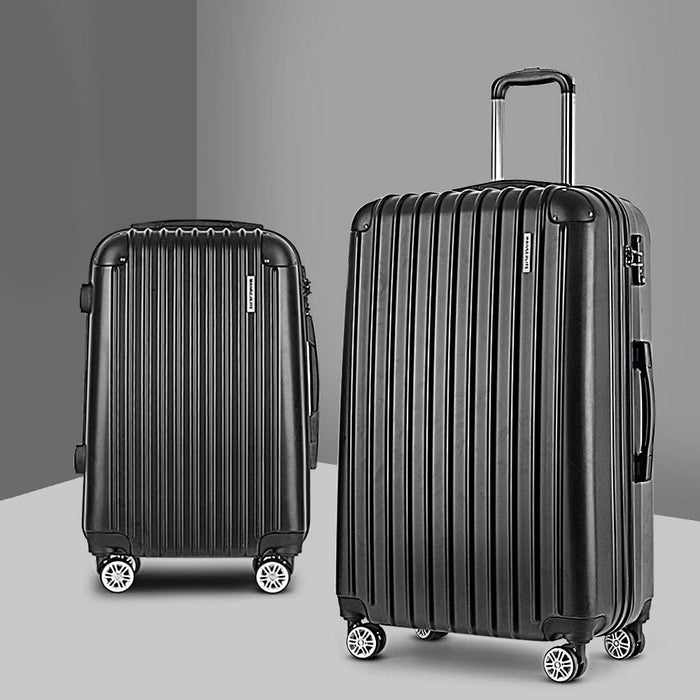 Wanderlite 2pcs Carry on Luggage Sets Suitcase Travel Hard