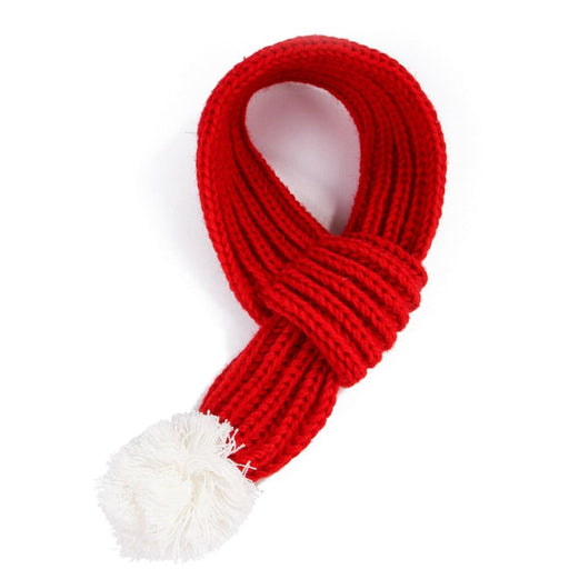 Warm Soft Cosy Knitted Easy To Wear Red Christmas Scarf