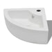 Wash Basin with Overflow 45x32x12,5 Cm White Oablki