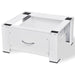 Washing Machine Pedestal With Drawer White Pbaan