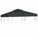 Water-proof Gazebo Cover Canopy Dark Grey 3 x m Abnin