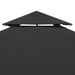 Water - proof Gazebo Cover Canopy Dark Grey 3 x m Abnin
