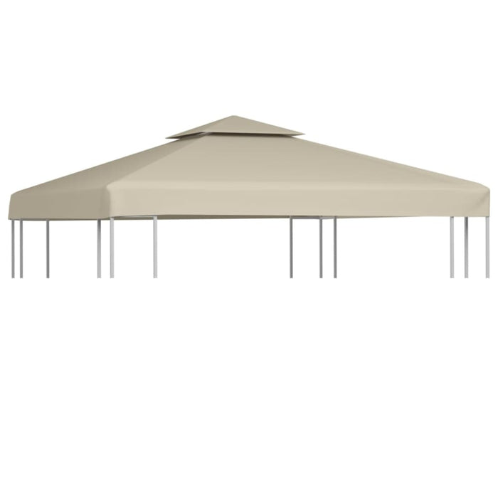 Water-proof Gazebo Cover Canopy Replacement Beige 3 x m