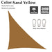 Waterproof Sun Shade Sail Right Triangle Multi-colour
