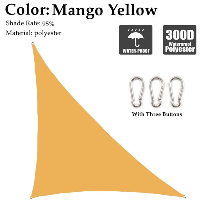 Waterproof Sun Shade Sail Right Triangle Multi-colour