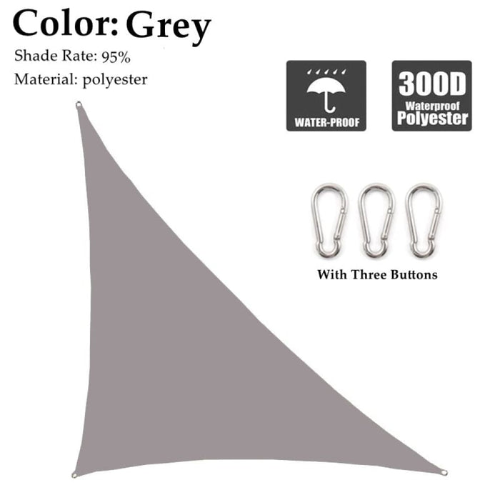 Waterproof Sun Shade Sail Right Triangle Multi-colour