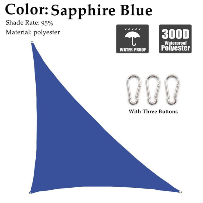 Waterproof Sun Shade Sail Right Triangle Multi-colour
