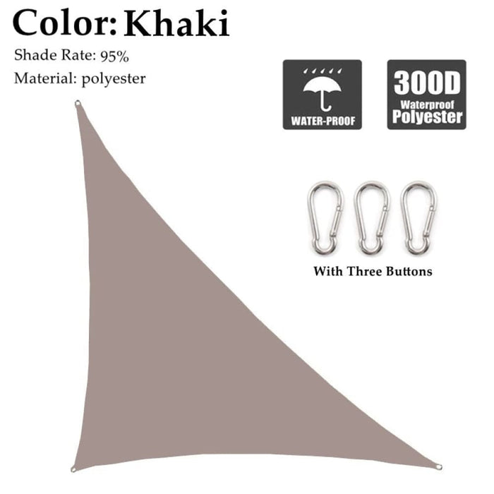 Waterproof Sun Shade Sail Right Triangle Multi-colour