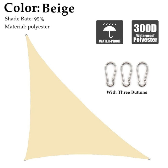 Waterproof Sun Shade Sail Right Triangle Multi-colour
