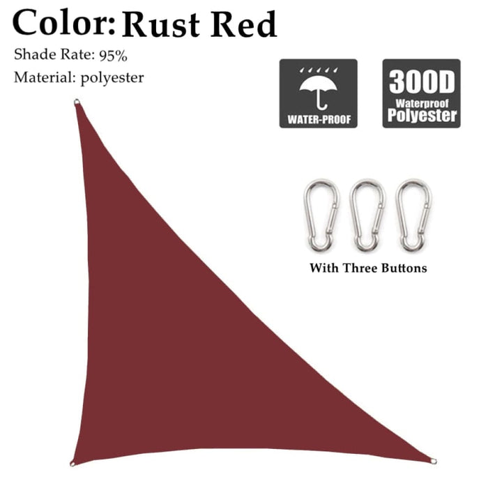 Waterproof Sun Shade Sail Right Triangle Multi-colour